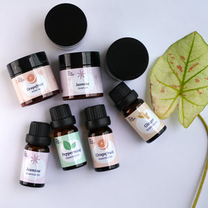 The Smell Project—smell training kit—Intermediate—smell jars and essential oils with plant